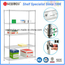 Metro Commercial Used Chrome Metal Wire Shelving Rack
